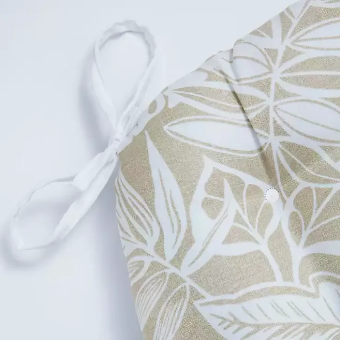 Hot Kirklands Home Beige Leaves Tufted 2-pc. Outdoor Cushions