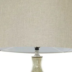 Discount Kirklands Home Beige Marbled Mercury Glass Table Lamp Brown