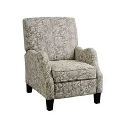Outlet Kirklands Home Beige Pattern Liam Push-Back Recliner