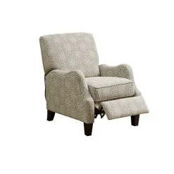 Outlet Kirklands Home Beige Pattern Liam Push-Back Recliner