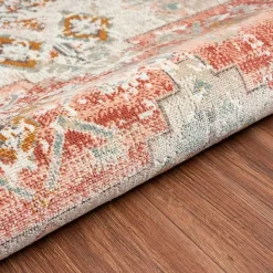 Kirklands Home Beige Southwestern Mosaic Outdoor Area Rug, 5x7