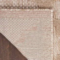 Kirklands Home Beige Trellis Indoor/Outdoor Area Rug, 6x9 Tan