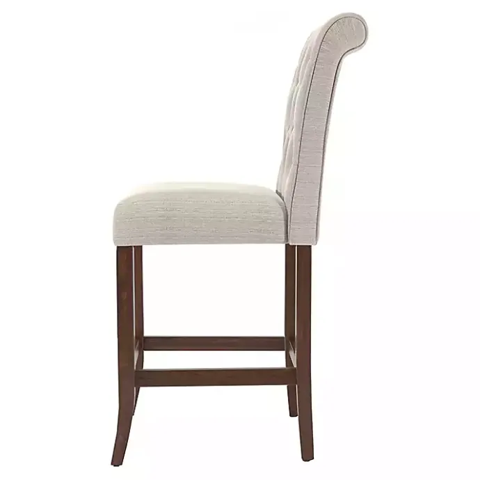 Discount Kirklands Home Beige Tufted Landon Counter Stools, Set of 2 Tan