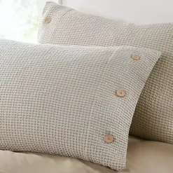 Sale Kirklands Home Beige Waffle Weave 3-pc. Queen Duvet Cover Set Tan