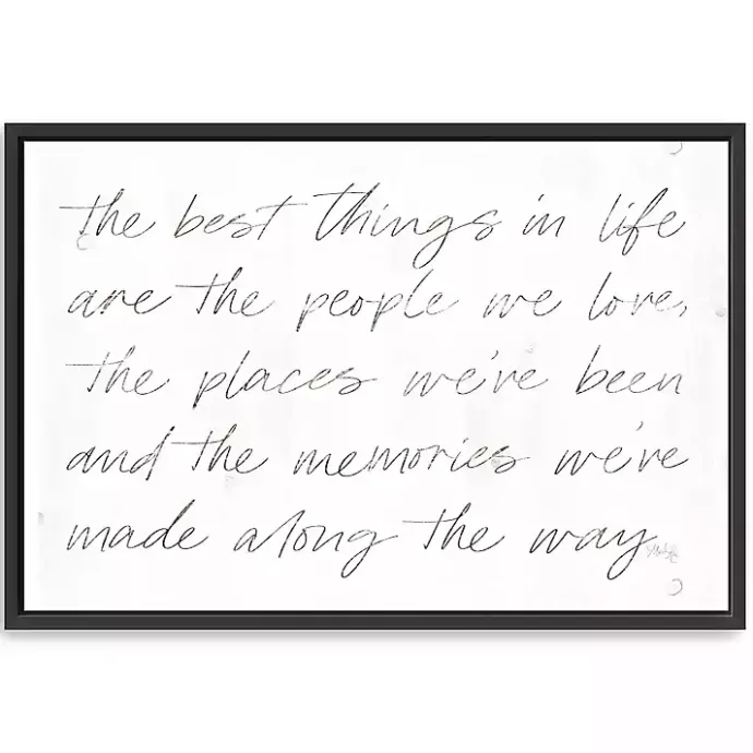 New Kirklands Home Best Things Framed Canvas Art Print, 38x26 in.