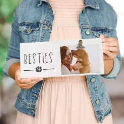 Kirklands Home Besties Clip Picture Frame Gray