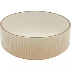 Clearance Kirklands Home Betsy Cream Ribbed 16-pc. Dinnerware Set Tan