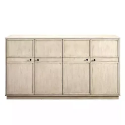 Discount Kirklands Home Birch Wood 4-Door Sideboard Ivory