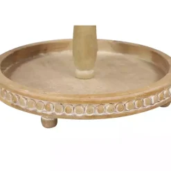 Sale Kirklands Home Birch Wood Tiered Tray Brown