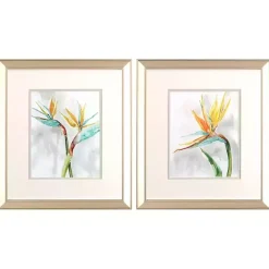 Kirklands Home Bird of Paradise Framed Art Prints, Set of 2