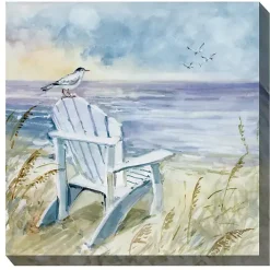 Clearance Kirklands Home Bird's Eye View II Outdoor Canvas Art Print Blue