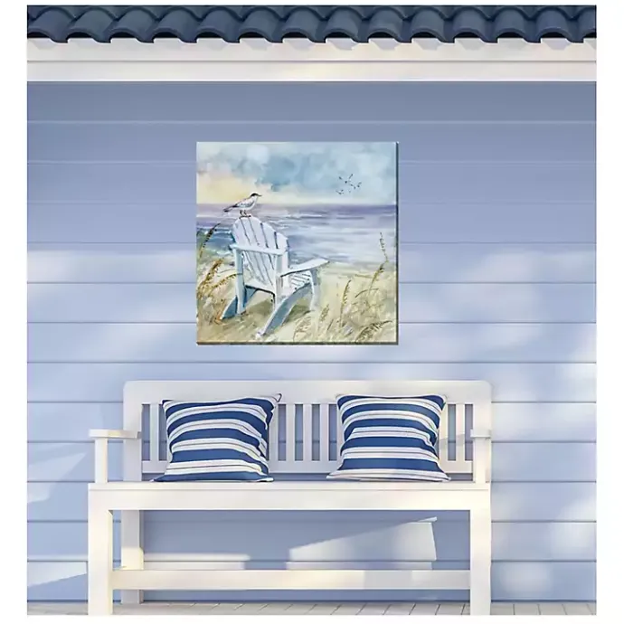 Clearance Kirklands Home Bird's Eye View II Outdoor Canvas Art Print Blue
