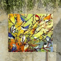 Discount Kirklands Home Birds of A Feather Outdoor Canvas Art Print Multi