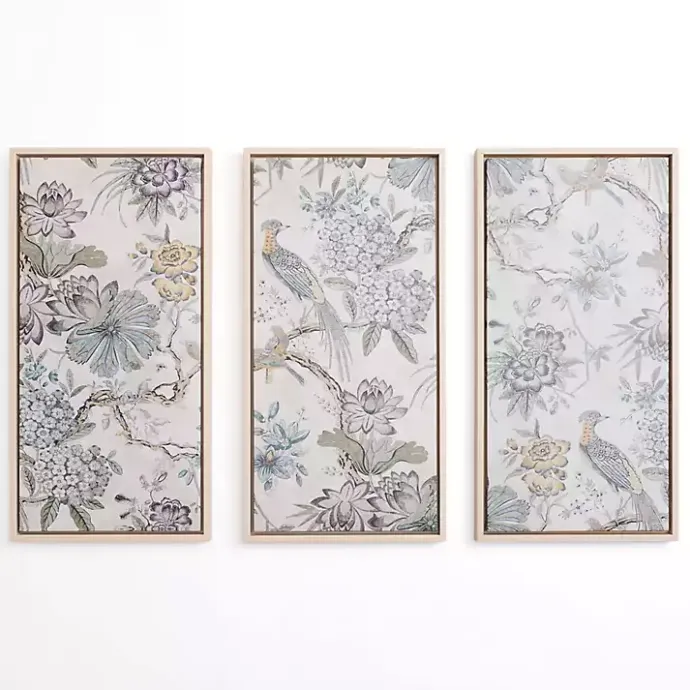 Sale Kirklands Home Birds on Branches Framed Canvas Prints, Set of 3