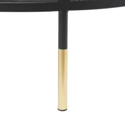 Online Kirklands Home & Gold Metal Mesh Round Coffee Table Black