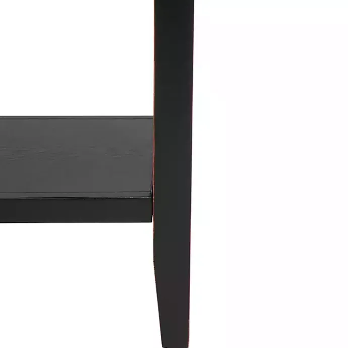 Clearance Kirklands Home & Oak 4-Drawer Charlotte Sideboard Black