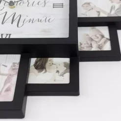 New Kirklands Home Black 12 Photo Frame Collage Clock