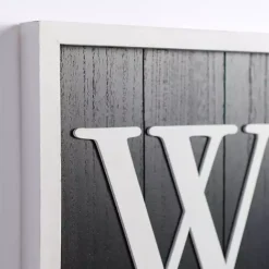 New Kirklands Home Black & White Framed Welcome Porch Board