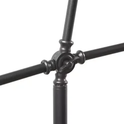 Clearance Kirklands Home Black Adjustable Arm Modern Floor Lamp White