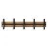 Discount Kirklands Home Black and Brown 5-Hook Coat Rack