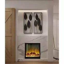 Sale Kirklands Home Black and Gold Metal Leaves Wall Plaque