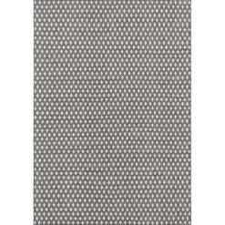 Discount Kirklands Home Black and Ivory Dainty Diamond Area Rug, 5x8