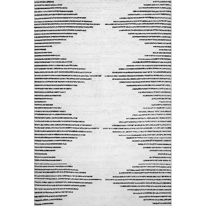 Sale Kirklands Home Black and Ivory Diamond Washable Area Rug, 4x6