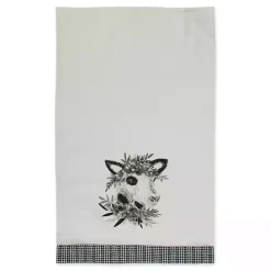 Online Kirklands Home Black and White Animal Kitchen Towels, Set of 3