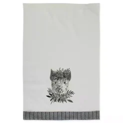 Online Kirklands Home Black and White Animal Kitchen Towels, Set of 3