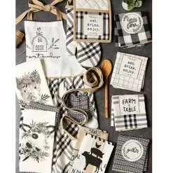 Online Kirklands Home Black and White Animal Kitchen Towels, Set of 3
