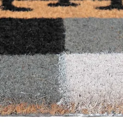 Clearance Kirklands Home Black and White Buffalo Check Doormat