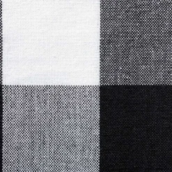 Outlet Kirklands Home and White Buffalo Check Napkins, Set of 6 Black
