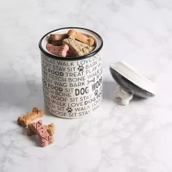 Outlet Kirklands Home Black and White Ceramic Canister