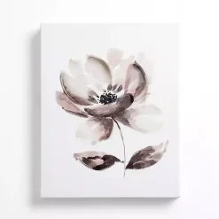 Online Kirklands Home Black and White Flower I Canvas Art Print