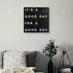 Kirklands Home Black and White It’s a Good Day Canvas Art Print
