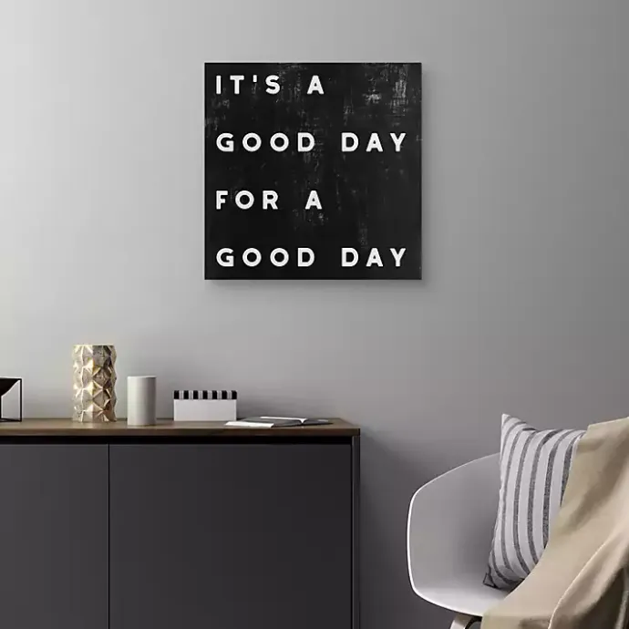 Kirklands Home Black and White It’s a Good Day Canvas Art Print