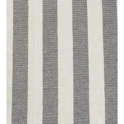 Discount Kirklands Home Black and White Rustic Stripe Tassel Table Runner
