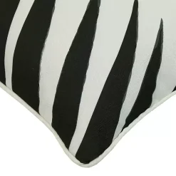Kirklands Home Black and White Zebra Outdoor Pillow