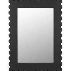 Hot Kirklands Home Angular Scalloped Nadia Wall Mirror Black