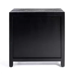 Sale Kirklands Home Arch Cane and Wood Cabinet Black