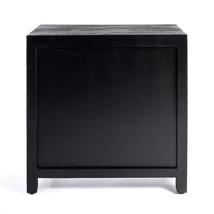 Sale Kirklands Home Arch Cane and Wood Cabinet Black