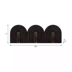 Outlet Kirklands Home Black Arched Wall Hooks