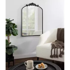 Kirklands Home Arendahl Arched Mirror, 24x36 in. Black