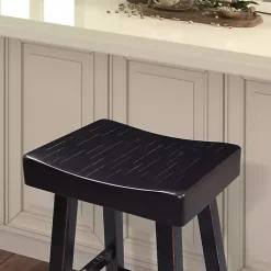 Clearance Kirklands Home Backless Cooper Bar Stools, Set of 2 Black