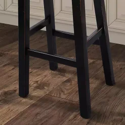 Clearance Kirklands Home Backless Cooper Bar Stools, Set of 2 Black