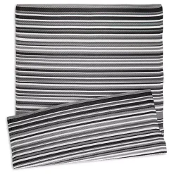 Hot Kirklands Home Black Barcode Stripe Outdoor Area Rug, 4x6