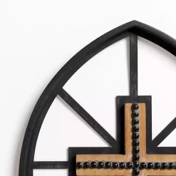 Kirklands Home Black Beaded Cross Wall Plaque