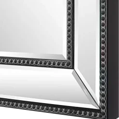 Online Kirklands Home Beaded Double Frame Beveled Wall Mirror Black