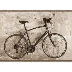 Kirklands Home Black Bike Framed Canvas Art Print