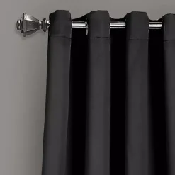 Hot Kirklands Home out Curtain Panel Set, 84 in. Black